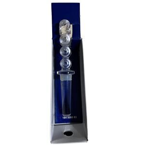 Vintage Mikasa 2000 Millenium Crystal Champagne Wine Bottle Stopper Glass Y2k